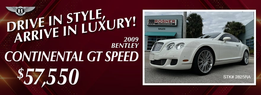 2009 BENTLEY CONTINENTAL GT SPEED